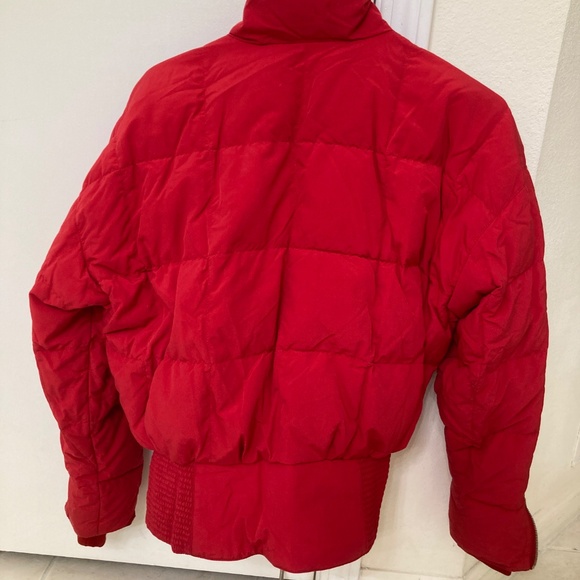 Vintage Bogner Red Goose Down Filled Puffer Ski Winter Jacket Women's Size 8 - Picture 5 of 14